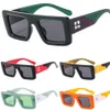 Offs Frames Lunettes de soleil blanches de luxe Lunettes de soleil de mode Marque Gap Lunettes de soleil Hommes Femmes Arrow x Frame Lunettes Flocon de neige Sports Voyage Lunettes de soleil Hip Hop Hole Glas 2OME