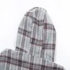 Sweats à capuche pour hommes de concepteur Poche poitrine Design High Street Veste rétro pour hommes et femmes Sweat-shirt à capuche rayé à carreaux