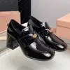 Kleidschuhe MMsix Damen-Loafer, Oberschicht aus Rindsleder, 5 cm, mit Absätzen, Lolita-Fersenaufnäher, High Heels, koreanische Markensandalen