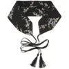 ベルトyimonoガードルベルトビンテージ装飾刺繍ウエストバンドタッセル織りのオビジナンブリード付きハンフアクセサリー
