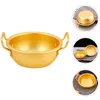 Miski miska ryżowa Instant Noodle Flat Skillet Koreańska patelnia z aluminium aluminium wielofunkcyjny