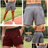 Yoga Outfit Ll-Dk-20025 Mens Shorts Homens Calças Curtas Correndo Esporte Basquete Respirável Treinador Calças Adt Sportswear Ginásio Exercício F Otfmy