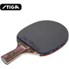 STIGA 1 pièces raquette de tennis de Table nano carbone ébène 7 métal standard bois pur 7 couches offensive tourbillon papillon professionnel 240131