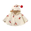 Giacche Cappotto da mantello per bambina Cappotto adorabile Mantello di cervo natalizio per abbigliamento da neonato nato Indossare top da boutique