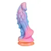 Gode lumineux Anal Sex Toys pour femmes hommes coloré brillant gode pénis énorme Dragon monstre gode godemichet anal jouets pour adultes 240126