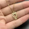 Chains 2024 Trendy Universe Galaxy Planet Symbol Pendant Necklace For Women Micro Paved Zircon Saturn Pluto Jewelry