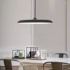 Hängslampor ufo metall led ljus modern konst design upphängning runt inomhus hängande lampa nordiskt kök matsal vardagsrum hem dekor