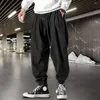 Men's Pants Trendy Men Long Hip Hop Trousers Mid-Rise Windproof Male Casual Joggers