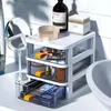 Petite armoire de papeterie, Mini boîte de rangement en plastique, tiroir Transparent 240125