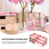 Stationary Organizer flera fack Desktop Organizer Makeup Drawers Stationery Storage Box Desk 240125