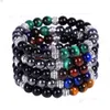 Perlé Colorf Teal Tiger Eye Strand Bracelet Hématite Bracelets En Pierre Naturelle Bracelet Pour Hommes Femmes Bijoux De Mode Drop Livraison Dhksu