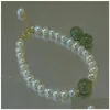 Łańcuch dla kobiet mody słodkowodnej bransoletki bransoletki koraliki elastyczne koraliki jadeile bransoletki biżuteria upuszcza dostawa dhynw
