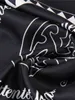 Neck Silk Scarf 90CM Hand Rolled Square Shawls Bag Bandanas Hair Foulard Twill Headband 90cm Valentine's Day Versatile Belt Decoration Gift Black