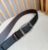 Ceinture en cuir marron noir de styliste, boucle dorée de luxe, ceintures réversibles pour hommes, ceinture de robe à la mode