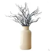 Couronnes de fleurs décoratives branche en plastique artificielle obscurité sorcière bricolage bandeau accessoires cornes faux arbre bifurqué blanc C Otv20