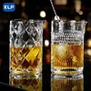 KLP Bar Shaker Japanese Crystal Glass Cocktail Stir Cup Container Bartender Professional Mixware mug 6 styles 240124