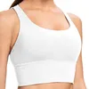 Soutien-gorge moulant pour femmes, débardeur réglable à bretelles croisées sans fil, hauts de sport, Yoga, chemisier rembourré, t-shirt 2 A, Camisole