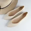 2023 moda feminina deslizamento em malha mocassins ballet casual plana feminina fundo macio mocassim apontou toe sapatos de barco chaussure 240123