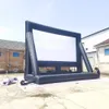 10x8m (33x26ft) groothandel Party time grote professionele opblaasbare filmscherm drive in cinema projectorschermen voor buitenstrand