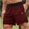 Yoga Outfit Ll-Dk-20025 Mens Shorts Homens Calças Curtas Correndo Esporte Basquete Respirável Treinador Calças Adt Sportswear Ginásio Exercício F Otfmy