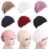 Bérets doux perte de cheveux foulard bonnets casquettes de sommeil femmes Turban chapeau tête enveloppement musulman Hijabs chimio