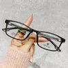 Zonnebrilmonturen Vintage zakelijke bril Tr90 Ultralichte heren Dames Vierkant frame Volledig optische groothandel
