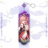 Party Favor Game Genshin Impact Xiao Zhongli Hutao Kazuha Raiden Shogun Yae Miko Acrylic Keychain Bag Pendant Anime Celebrate Keyring Gift