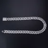 Voaino Aangepaste Link Chain Hiphop Sieraden Ketting Heren 925 Sterling Zilveren Moissanite Cubaanse Ketting