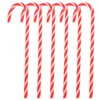 Dekoracje świąteczne Cabilock Crutches Ornament plastikowe cukierki trzcinowe wiszące ozdoby białe czerwone wakacje