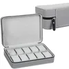 6/10/12 Girds Watch Case Organizer Портативный чехол для часов на молнии Браслеты Мужские и женские многофункциональные витрины 240124