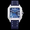 Montre de diamant faite à la main Montres de créateurs pour hommes Automatique Mécanique 8215 Mouvement 40mm Bracelet en caoutchouc saphir Plusieurs couleurs Montre-bracelet de haute qualité