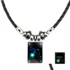 Hänge halsband 12 twee constell luminous män horoskop underteckna svart gallsten Vattumannen Fiskarna Scorpio Skytten Stenbock Beaded Dhwce