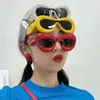 Unique Candy Color Sexy Lip Y2k Sunglasses For Women Luxury Brand Yellow Blue Gradient Sun Glasses Men Punk Hip Hop Shades 240131