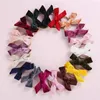 ملحقات الشعر Kids Velvet Bowknot Clip Vintage Tie Pairpins Bow Bow Barrettes for Girls 2pcs/lot