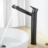 Bathroom Sink Faucets 360 Rotation Spout Modern Basin Mixer Tap ORB Single Handle Wash Faucet For Deck Mounted Black Brass Taps