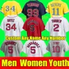 Neue benutzerdefinierte S-4XL-Baseballtrikots Justin Turner Rafael Devers Bostons Yoshida David Ortiz Chris Sale Williams Bobby Red Sox Verdugo McGuire Story Männer Frauen Jugend