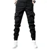 Men's Jeans Trousers Black Cargo For Men With Pockets Male Cowboy Pants Motorcycle Classic 2024 Trend Designer Autumn Clothing Denim