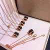 2024 Necklace for Women 18k Rose Gold Spring Charity Size Waist V Gold Lock Bone Chain High quality Holiday Gifts jewlery designer for women