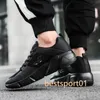 Zapatos para correr para hombre, zapatos deportivos para hombre, zapatillas de deporte transpirables de malla con cordones, zapatos antideslizantes, zapatos deportivos de entrenamiento para hombre B3