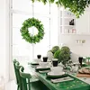 Dekorativa blommor hem grön konstgjord krans inomhus och utomhus dekoration sovrum matsal