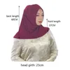 Abbigliamento etnico Est Elastico Jersey Hijab Sottocap Islam Fascia Turbante Per Donna Pronto da Indossare Musulmano Pianura Amira Caps Cofano Copricapo