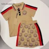 Designer bébé enfants polo chemise mode lettre à manches courtes garçons vêtements d'été ensembles vêtements pour enfants costumes unisexe t-shirts