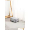 Storage Bags Window Home Wardrobe Moisture-Proof Canvas Quilt Large Capacity Dust Foldable Moving Bag Drop Delivery Garden Housekeepin Otqom