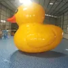 6mH (20ft) With blower wholesale Creative giant PVC yellow inflatable duck Customized Cute Model Cartoon for Advertising