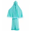 Ethnic Clothing Muslim Kids 2 Piece Set Children's Girls Long Robe Skirt Arab Loose Islamic Fashion Burqas Abaya