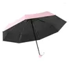 Umbrellas Light Paraguas Portable Sunscreen Rainy Women Mini Pocket Sunny Anti-uv Umbrella Sunshade