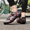 Chaussures de sport de cyclisme pour hommes chaussures de verrouillage de route confortables et légères en plein air chaussures de sport de cyclisme de vitesse de course en plein air 240129