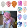 Hats Baby Infant Headbands Cotton Knot Turban Hat Headwear Girls Stretchy Beanie Cap Drop