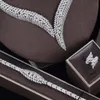 Selling Cubic Zirconia Bridal Wedding Jewelry Set 4piece Womens Brand Reproduction 240202