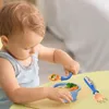 Наборы столовой посуды, детский набор тренировочных ложек, удобная и нескользящая ручка, идеально подходит для малышей, новорожденных